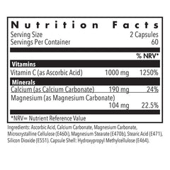 Allergy Research Buffered Vitamin C with Calcium and Magnesium 120s