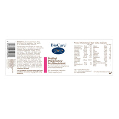 BioCare Methyl Pregnancy Multinutrient 60s