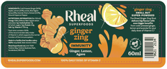 Rheal Superfoods Ginger Zing Shot 60ml (SINGLE)