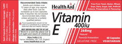 Health Aid Vitamin E 400iu 60s