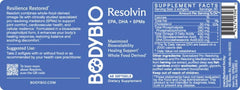 BodyBio Resolvin EPA, DHA + SPMs 60s