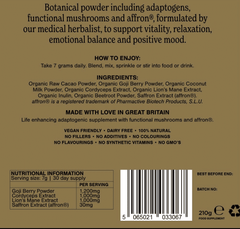 Adaptogenic Apothecary Power Vitality Supplement 210g