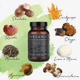 Kiki Health Organic Multi-Mushroom 8 Extract Blend 60s