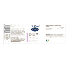 BioCare Vitamin D3 1000iu 60s