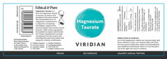 Viridian Magnesium Taurate 30s