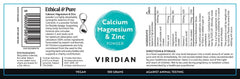 Viridian Calcium Magnesium & Zinc Powder 100g
