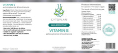 Cytoplan Vitamin E as Tocopherols & Tocotrienols 60s