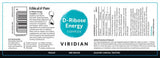 Viridian D-Ribose Energy Complex 180g