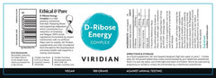 Viridian D-Ribose Energy Complex 180g