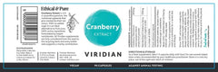 Viridian Cranberry Extract 90s