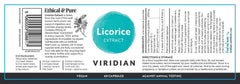 Viridian Licorice Extract 60s