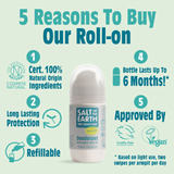 Salt of the Earth Unscented Deodorant Refillable Roll-On 75ml