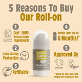 Salt of the Earth Amber & Sandalwood Deodorant Refillable Roll-On 75ml