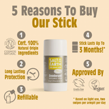 Salt of the Earth Amber & Sandalwood Deodorant Refillable Stick 84g