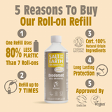 Salt of the Earth Amber & Sandalwood Deodorant Roll-On Refill 525ml