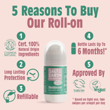 Salt of the Earth Melon & Cucumber Deodorant Refillabel Roll-On 75ml