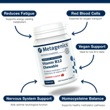 Metagenics Vitamin B12 Chewable Raspberry Flavour 120s (Formerly Nutri Adv. NUT-4404)