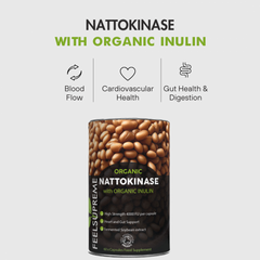 Feel Supreme Organic Nattokinase with Organic Inulin 60s