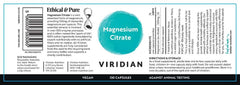 Viridian Magnesium Citrate 120s