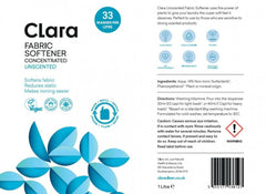 Clara Fabric Softener Concentrated Unscented 1L