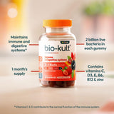 Bio-Kult Kids 4+ 3 in 1 Biotic Blend Multivitamins Strawberry Flavour 30 Gummies