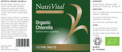 Nutrivital Organic Chlorella Tablets 120s