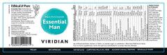 Viridian Multivitamin Essential Man 60s