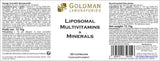 Goldman Laboratories Liposomal Multivitamins & Minerals 30s