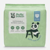 Mama Bamboo Sustainable Bamboo Nappies Size 5 (12-18kg 26-40lb) 24s