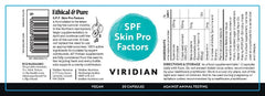 Viridian SPF Skin Pro-Factors 30s