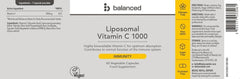 Balanced Liposomal Vitamin C 1000 60s