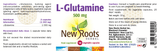 New Roots Herbal L-Glutamine 500mg 50s