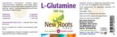 New Roots Herbal L-Glutamine 500mg 50s