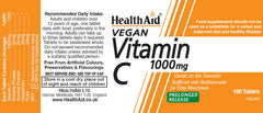Health Aid Vegan Vitamin C 1000mg Prolonged Release 100s
