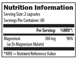 Designs For Health Magnesium Malate 120s