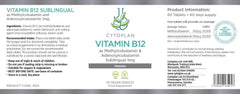 Cytoplan Vitamin B12 as Methylcobalamin & Adenosylcobalamin Sub-lingual 60 Tablets