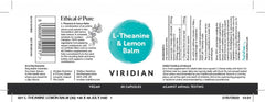 Viridian L-Theanine & Lemon Balm 30s