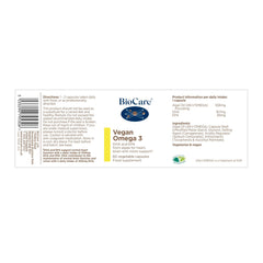 BioCare Vegan Omega-3 60s