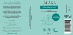 Alana Natural Hand Soap Hydrating Aloe Vera (Bar) 95g