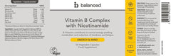 Balanced Vitamin B Complex with Nicotinamide 60s