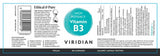 Viridian High Potency Vitamin B3 30s