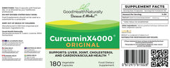 Good Health Naturally CurcuminX4000 Original 180s