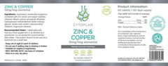 Cytoplan Zinc & Copper 60s