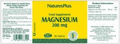 Nature's Plus Magnesium 200mg 90's