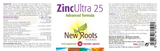 New Roots Herbal ZincUltra 25 (Formerly ZincUltra 50) 30s