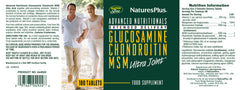 Nature's Plus Glucosamine Chondroitin MSM 180's