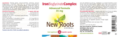 New Roots Herbal Iron Bisglycinate Complex 30s
