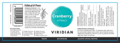 Viridian Cranberry Extract 30s