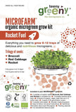 Teeny Greeny Microfarm Organic Microgreen Grow Kit 'Rocket Fuel' (Broccoli, Red Cabbage, Rocket)