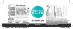 Viridian Magnesium Citrate & B6 30s